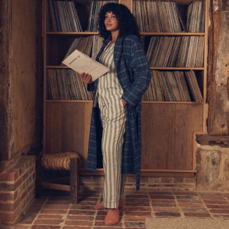 Kalono Brushed Cotton Robe – Heathcliff Check