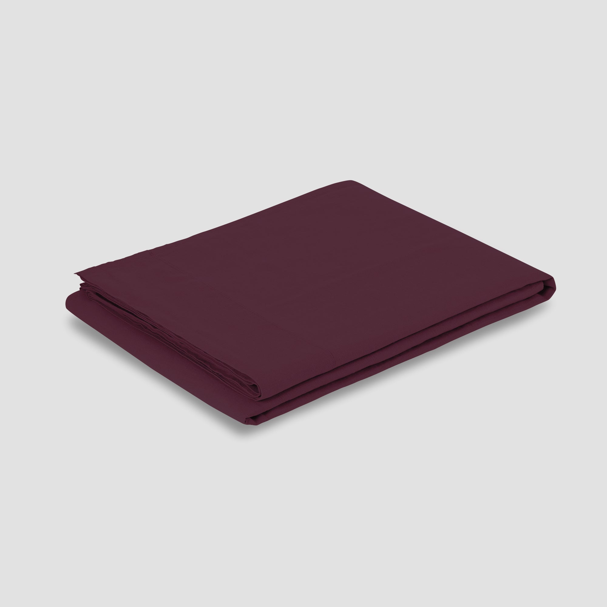Kalono Linen Blend Fitted Sheet – Berry - Image 4