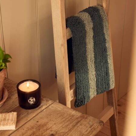 Kalono Cotton Bath Mat – Pine Green Pembroke Stripe